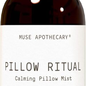 Muse Apothecary Pillow Ritual – Aromatic, Calming and Relaxing Pillow Mist, Linen and Fabric Spray – Infused with Natural Aromatherapy Essential Oils – 8 oz, Fleur du Lavender