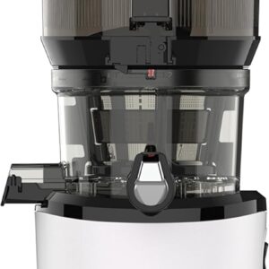 Kuvings AUTO10 Cold Press Juicer White – Hands-Free Masticating Juicer With 240W Motor – Quiet Electric Machine With 100 Ounce Batching Hopper for Juice, Smoothies, Nut Milk, and Sorbets