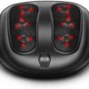 Nekteck Foot Massager with Heat, Shiatsu Heated Electric Kneading Foot Massager Machine for Plantar Fasciitis, Built-in Infrared Heat Function and Power Cord (Black) - Image 2