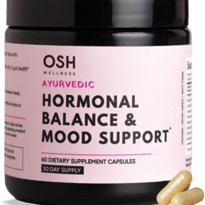 Ayurvedic Hormone Balance for Women | Cortisol Manager | Regulates Estrogen | Ashwagandha, Rhodiola, & Shatavari | Mood, Energy, & Sleep Support | Stress Relief | Made in USA | 60 Ct. – OSH Wellness