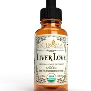 Liver Love – Organic Liver Support – 2 oz Liquid Dietary Supplement – Alcohol Free