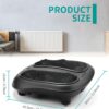 Nekteck Foot Massager with Heat, Shiatsu Heated Electric Kneading Foot Massager Machine for Plantar Fasciitis, Built-in Infrared Heat Function and Power Cord (Black) - Image 9