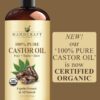 Handcraft Blends Organic Castor Oil - 16 Fl Oz - 100% Pure and Natural - Premium Grade Carrier Oil for Hair Growth, Eyelashes and Eyebrows - Hair and Body - Expeller-Pressed & Hexane-Free - Image 9