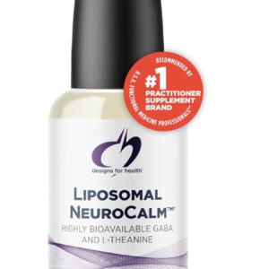 Designs for Health Liposomal NeuroCalm – Liquid GABA + L-Theanine to Support Calm + Healthy Stress Response (25 Servings / 1.7oz)