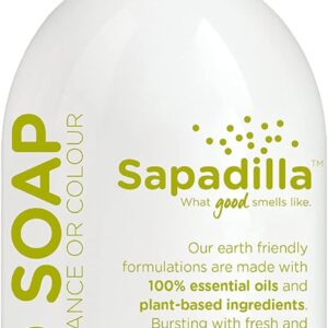 Sapadilla Liquid Hand Soap – Rosemary + Peppermint – Made with 100% Pure Essential Oil Blends, Cleansing & Moisturizing, Aromatic & Fragrant Hand Soap, Plant Based, Biodegradable, 12 Ounce (Pack of 1)