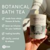 Moon Bath Botanical Bath Tea | Waning Moon Herbal Ayurvedic Bath Tea Soak for Detox & Release w/Peppermint, Rosemary & Helichrysum for 2 Baths & Organic Body Care for Lunar Alignment | Made in USA - Image 3