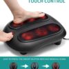 Nekteck Foot Massager with Heat, Shiatsu Heated Electric Kneading Foot Massager Machine for Plantar Fasciitis, Built-in Infrared Heat Function and Power Cord (Black) - Image 4