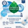 Seventh Generation Dishwasher Detergent Packs for sparkling dishes Free & Clear Dishwasher Tabs (72 Count) - Image 3