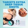 Chirp Wheel XR Knot Kneader - Firm Foam Roller, Deep Tissue Massager, Shiatsu Thumb Massage, Muscle Release Tool for Knots and Tension Relief and for Physical Therapy and Relaxation - 6" Mint - Image 6