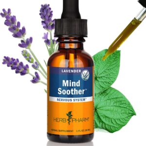 Herb Pharm Anxiety Soother Liquid Herbal Formula with Kava For Nervous System Support – 1 Ounce
