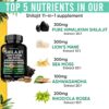 Shilajit for Men 11-in-1 Pure Himalayan Organic Shilajit Capsules with Sea Moss Ashwagandha Rhodiola Rosea Panax Ginseng Turmeric Lion’s Mane Ginkgo. Shilajit Capsules for Women. - Image 3