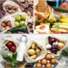 KerKoor Reusable-Cotton-Mesh-Produce-shopping-Bags-Washable Eco Friendly Premium See Through Lightweight Net zero Bulk Bags for Veggie Fruit Vegetable Grocery Storage (9 Packs) - Image 5