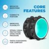Chirp Wheel XR Knot Kneader - Firm Foam Roller, Deep Tissue Massager, Shiatsu Thumb Massage, Muscle Release Tool for Knots and Tension Relief and for Physical Therapy and Relaxation - 6" Mint - Image 4