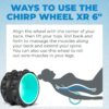 Chirp Wheel XR Knot Kneader - Firm Foam Roller, Deep Tissue Massager, Shiatsu Thumb Massage, Muscle Release Tool for Knots and Tension Relief and for Physical Therapy and Relaxation - 6" Mint - Image 7
