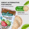 Dr. Korner Buckwheat Crispbreads Puffed Cakes Gluten Free, Sugar Free, Salt Free,Vegan, 3.53 oz - Pack of 10 Bundle in a box from UNIPROMAX - Image 4
