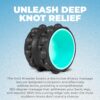 Chirp Wheel XR Knot Kneader - Firm Foam Roller, Deep Tissue Massager, Shiatsu Thumb Massage, Muscle Release Tool for Knots and Tension Relief and for Physical Therapy and Relaxation - 6" Mint - Image 3