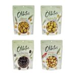 Olibites Pitted Olives – Fresh Olives Marinated in Extra Virgin Olive Oil (6 oz, Variety 4 pack)